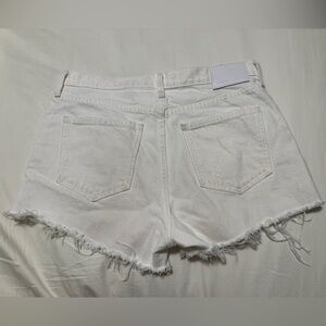 Denim Forum Aritzia White Denim Yoko High Rise Jean Short Size 28